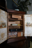 Antique Humidor Habana Cuban Cigar Box Incl. Boxes & Key Advertising Shop Display Wall Cabinet