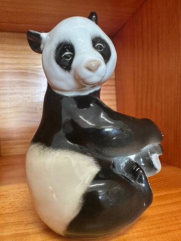 Lomonosov LFZ Seated Panda by Pavel Veselov – USSR, circa 1960s-70s