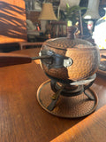 Hand-Hammered Copper & Teak Fondue Service – Continental Europe, circa 1960s