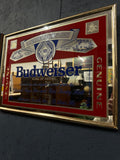 Original Budweiser Glass Sign – Iconic Americana Bar Décor
