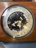 Seiko Vintage Quartz World Time Zone Clock — Airplane Design Desk & Mantle Piece