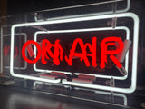 Locomocean ‘On Air’ Glass Neon Sign – Vibrant Retro Studio Style