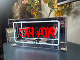 Locomocean ‘On Air’ Glass Neon Sign – Vibrant Retro Studio Style