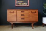 Mid Century Jentique Short Raised Sideboard Teak Rosewood 1960s 1970s 