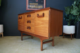 Mid Century Jentique Short Raised Sideboard Teak Rosewood 1960s 1970s