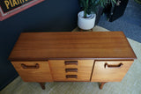 Mid Century Jentique Short Raised Sideboard Teak Rosewood 1960s 1970s