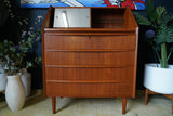 Mid Century Danish Teak Writing Bureau