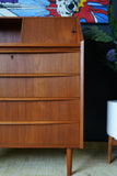 Mid Century Danish Teak Writing Bureau