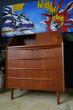 Mid Century Danish Teak Writing Bureau