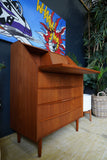 Mid Century Danish Teak Writing Bureau