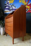 Mid Century Danish Teak Writing Bureau