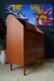 Mid Century Danish Teak Writing Bureau