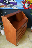Mid Century Danish Teak Writing Bureau