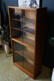 Mid Century Morris of Glasgow Tall Display Cabinet Glass Fronted Bookcase