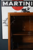 Mid Century Morris of Glasgow Tall Display Cabinet Glass Fronted Bookcase