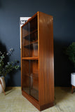 Mid Century Morris of Glasgow Tall Display Cabinet Glass Fronted Bookcase