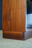 Mid Century Morris of Glasgow Tall Display Cabinet Glass Fronted Bookcase
