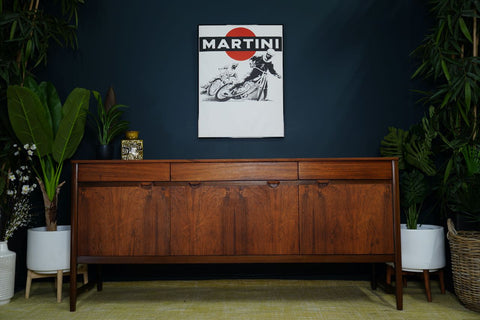 Mid Century 1960s Caspian Sideboard by Nathan - Rosewood and Teak