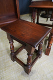 Vintage Old Charm Nest of Tables Solid Oak Early 21st Century