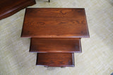 Vintage Old Charm Nest of Tables Solid Oak Early 21st Century