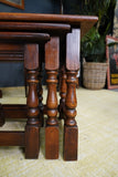 Vintage Old Charm Nest of Tables Solid Oak Early 21st Century