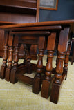 Vintage Old Charm Nest of Tables Solid Oak Early 21st Century