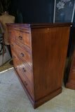 Pair of Edwardian Ash Wood Two Chest of Drawers – Spacious Antique Storage with Original Hardware