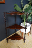 Late Georgian Early Victorian 19th Century Rosewood Whatnot or Plant Stand