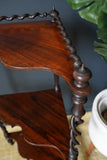 Late Georgian Early Victorian 19th Century Rosewood Whatnot or Plant Stand