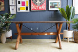 Vintage Rustic Farmhouse Pine Dining Kitchen Table