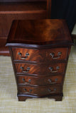 Antique Style Mahogany Serpentine Small Chest of Drawers 