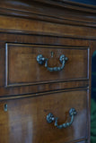 Victorian Bow Fronted Tallboy Bureau Chest on Chest Linen Cabinet