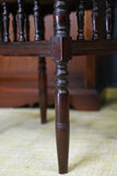 Antique Late Victorian/Edwardian Piano Stool Mahogany Turned Spindle Legs