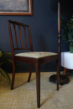 Victorian Antique Mahogany Occasional Chair Original Tapestry Upholstery