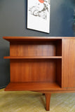 Mid Century Large / Long Sideboard Credenza Teak Open Sides