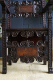 Italian Renaissance Revival Hall Chair Carved Wainscot Throne Ecclesiastical