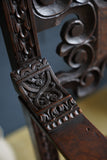 Italian Renaissance Revival Hall Chair Carved Wainscot Throne Ecclesiastical