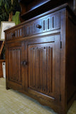 Vintage Jacobean Style Welsh Dresser Old Charm Style Linen Press