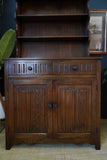 Vintage Jacobean Style Welsh Dresser Old Charm Style Linen Press