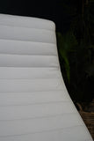 Vintage Danish Modern High-Back Swivel Lounge Chair | Chrome & White Leather