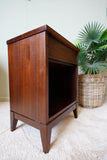 Peppler Furniture Co. 'The Hanover Line' Bedside Nightstand in Figured Walnut – Canada, c. 1960s