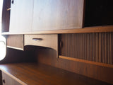 Mid Century Danish Style Highboard/Sideboard Dining Storage Teak - erfmann-vintage