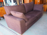 Contemporary Dark Grey/Purple 3 Seater Next Sofa Settee - erfmann-vintage