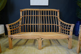 Mid Century Rattan & Bamboo Living Room Conservatory Suite Sofa Armchairs