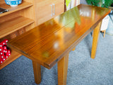 Mid Century Solid Teak Fold Out Dining Table Desk 