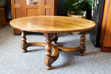 Titchmarsh & Goodwin Solid Oak Circular Coffee Table