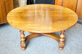 Titchmarsh & Goodwin Solid Oak Circular Coffee Table