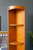 Mid Century Vintage Teak Tall Corner Unit / Bookcase by Nathan