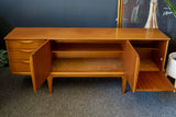 Mid Century Vintage Smaller teak Sideboard McIntosh 'style' Elegant Handles