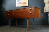 Mid Century British Made Avalon Yatton Long Drawer Unit / Sideboard 1960s